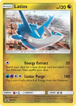 SM Black Star Promos Latios Pokémon card